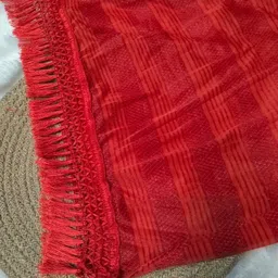 nayerang Lycra Blend Solid Black Women Dupatta image 4