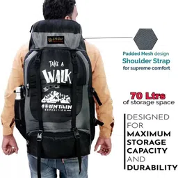 tropsy SD UNISEX Water Proof Mountain Rucksack/Trekking Bag Rucksack - 65 L image 1