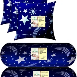actos 3 Cushion And 2 Bolster Microfibre Nature Bolster Pack of 5 image 2