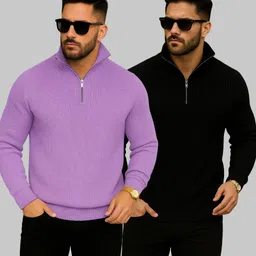 azizan Men Full Sleeve Self Design Sweatshirt-picture-10