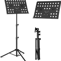 softline pro SP02 Music Sheet Stand-Metal Professional Portable Foldable Notation Stand Sheet Music Stand image 1