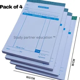 stdy partner tm RTC Approval Slip Estimate slip bill book pack of 4-Part without numbring and no carbon pages image 1