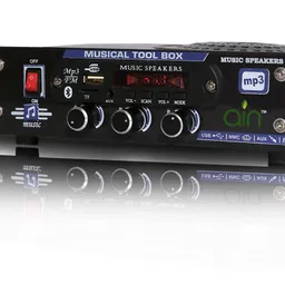 ain AC/DC FM Radio Multimedia Speaker with Bluetooth, USB, SD Card, Aux FM Radio-picture-20