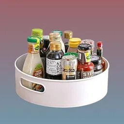 vaynux Plastic all-round Spinning Rack Shelf – House & Kitchen Space Storage Basket-picture-26