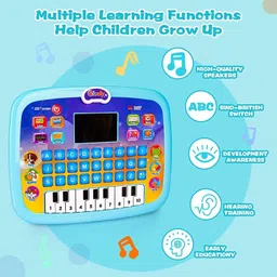 zodze Educational Learning Kids Laptop Tablet Computer with Piano led Screen Music image 2