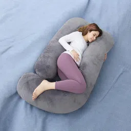 thukran Polyester Fibre Solid Pregnancy Pillow Pack of 1-picture-15