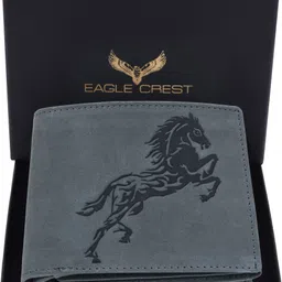 eagle crest Men Casual Blue Genuine Leather RFID Wallet-picture-23