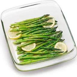 smilery Glass Serving Bowl Borosilicate Glass Microwave Oven Safe Square Baking Dish 900 ML Disposable-picture-11