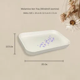 st stehlen Small Xen Tray Pure Melamine Heat Resistant,Durable, Versatile, WINDMILL JASMINE Tray Serving Set-picture-16