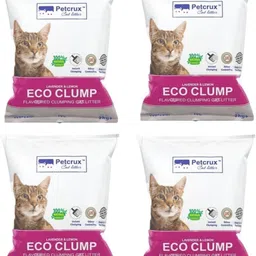 petcrux Exclusive Scoopable Eco Clump Bentonite Cat Litter 10 L Equivalent to 5 Kg (Pack of 4 - 40 L) Pet Litter Tray Refill-picture-29