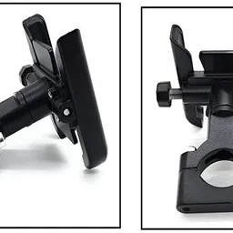 rawatz 360 Degree Rotating Metal CNC Handlebar Holder For 2.5-6.2 Inch Smartphones Bike Mobile Holder image 5