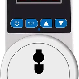amicismart Socket Voltage Protector 140-300V AC, 16A Load, 6A Plug Top, Adjustable & Delay Voltage Guard image 1