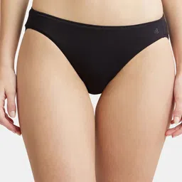 1803 Medium Coverage Micro Modal Elastane Stretch Women Bikini Black Panty-image-96