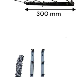 glitz Steel Wall Cloth Dryer Stand Heavy Duty Wall Mount Cloth Dryer Stand Black Space Saving for Indoor Outdoor image 5