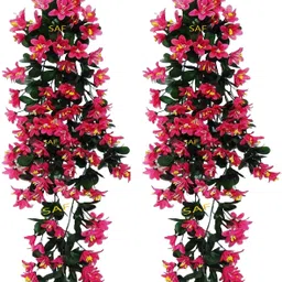 siddhiflower Artificial Orchid Flower Hanging for Home Office Wedding Temple Decoration Clear Orchids Artificial Flower image 1