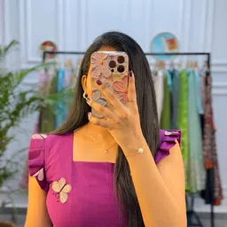 egrecia Women A-line Purple Midi/Calf Length Dress image 2