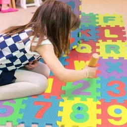 navinta 36 Pieces Alphabet Floor mats for Kids, Puzzle Foam Mat for Children, Educational Puzzle Interlocking Foam Play Mat Toy (Multicolored) image 2