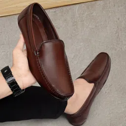 shoe blate 100%Geniune Leather Loafer for Walking,Design,Stylish,Training,Daily use For Men Loafers For Men image 2