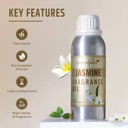 aromahpure Fragrance oil best for Aromatherapy|Helps in Concentration & Meditation| Jasmine Aroma Oil image 5