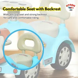 ayaan toys Monkey Face Ride On Push Car for Kids Steering Wheel Backrest Indoor Outdoor Rideons & Wagons Non Battery Operated Ride On image 3