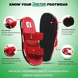 doctor health super soft Newly launch|Premium|Soft|Comfortable|Orthopaedic|Diabetic|Lightweight|Antiskid Men Slippers image 4