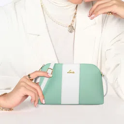 lavie Green Women Sling Bag Jose Horizontal Dome Sling Bag image 2