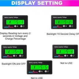 amicisense 8~70V Lead Acid Capacity Indicator Voltmeter Monitor Display Digital Battery Tester image 5