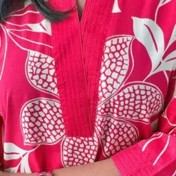 shanoor textile Women Viscose Rayon Kurta Pant Set image 3