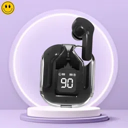 level Max UltraPods Wireless Earbuds, Transparent Charging Case & Seep Bass SoundM383 Bluetooth Headset-picture-12