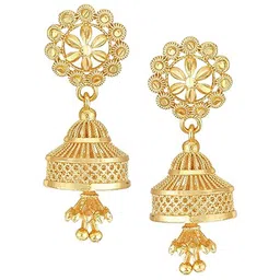 Vighnaharta Gold-Plated Jhumkas-image-70