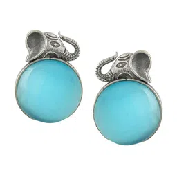 Silvermerc Designs Silver-Plated Circular Studs Earrings-picture-12