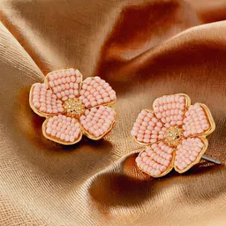 Accessorize Artificial Beaded Floral Studs-image-43