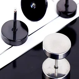 KARISHMA KREATIONS Men Set Of 16 Stainless Steel Studs-picture-24