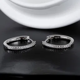 GIVA 925 Silver Zircon Twinkling Hoop Earrings-picture-32