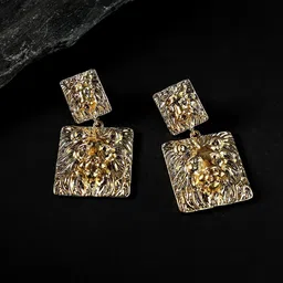 SOHI Gold-Plated Drop Earrings-picture-48