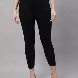 Crozo By Cantabil Ankle-Length Acrylic Woolen Leggings-image-60