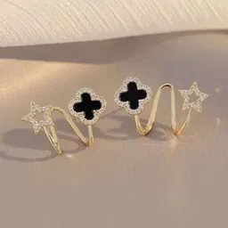 KARISHMA KREATIONS Gold Plated CZ Studded Earrings-picture-10