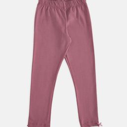 Pantaloons Junior Girls Pink Solid Leggings-picture-28