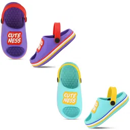 SMARTOTS Kids Set Of 2 Printed Clogs-picture-37