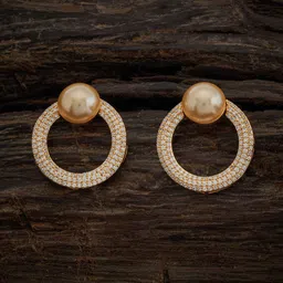 Kushal's Fashion Jewellery Gold Plated Cubic Zirconia Studs Earring-picture-30