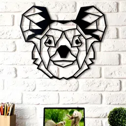 Gojeeva Black 1 Piece Wood Wall Paintings image 1