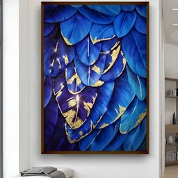 Artsense Blue Canvas Abstract Wall Painting-image-13