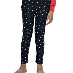 BAESD Girls Pack Of 2 Printed Skinny Fit Stretchable Jeggings-picture-22