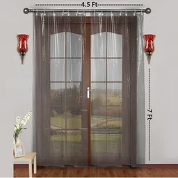 CASA-NEST Transparent Water Proof Long Door Curtain-image-60