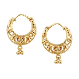Vighnaharta Gold-Plated Contemporary Hoop Earrings-picture-13