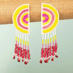 Crunchy Fashion Beaded Quirky Drop Earrings-picture-17