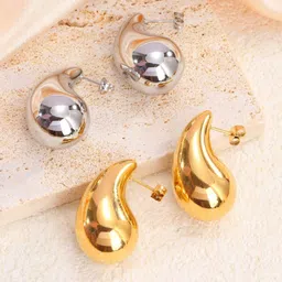 FIMBUL Set Of 2 Teardrop Shaped Drop Earrings-picture-23