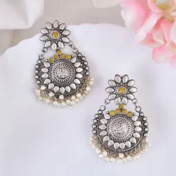 DASTOOR Silver-Plated Oxodise Drop Earrings image 1