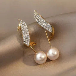 Jewels Galaxy Gold-Plated Contemporary Drop Earrings-picture-26