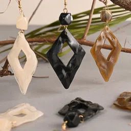 BuckleUp Set Of 3 Contemporary Drop Earrings-picture-38
